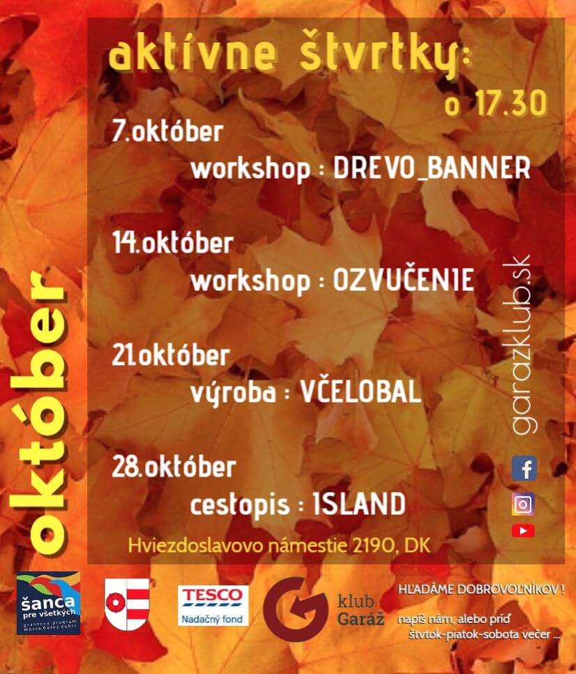 AKTÍVNE ŠTVRTKY