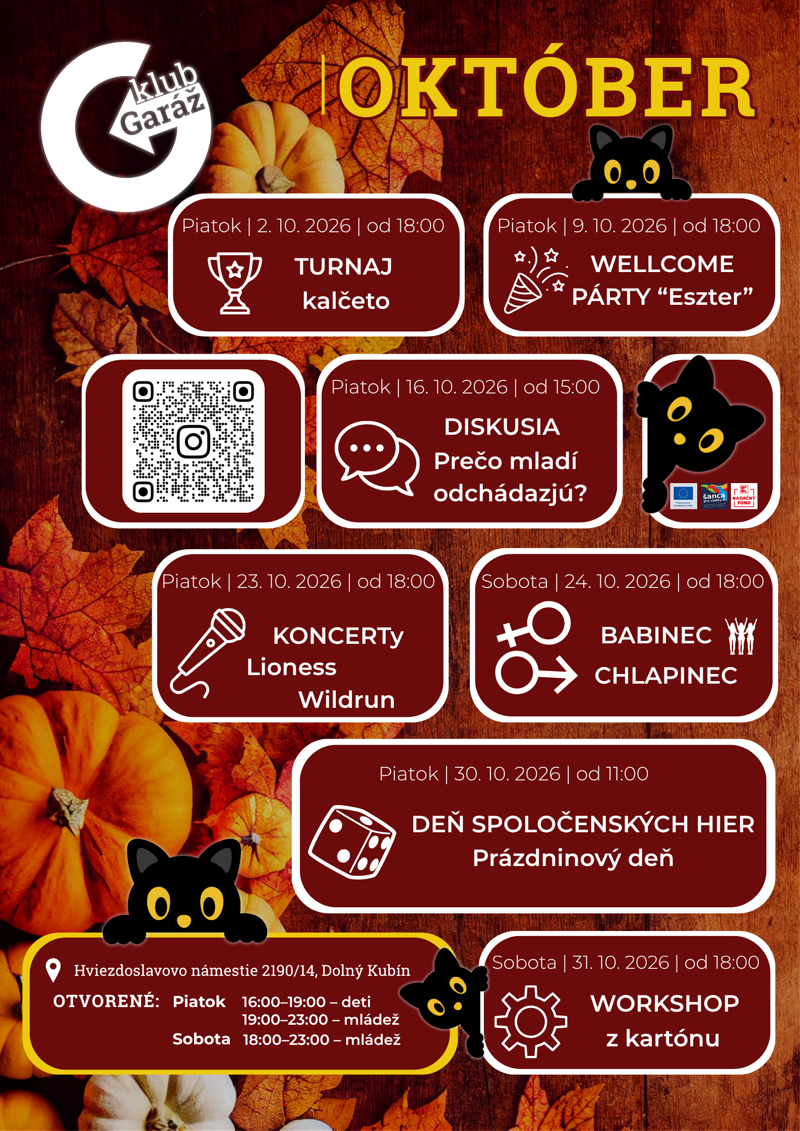 oktober plagát